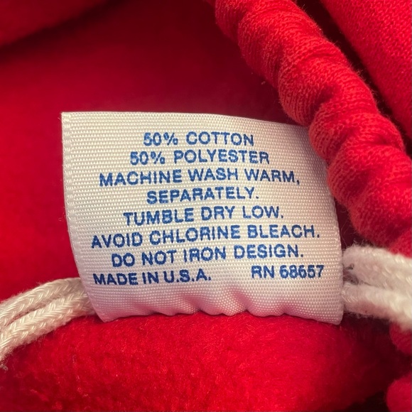 Vintage Eagle Sportswear Red Joggers Sweatpants Mens Size Large USA - Picture 4 of 4